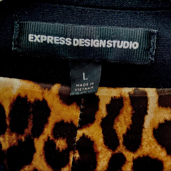 Express - Black Cape Blazer Jacket - Picture 2 of 6